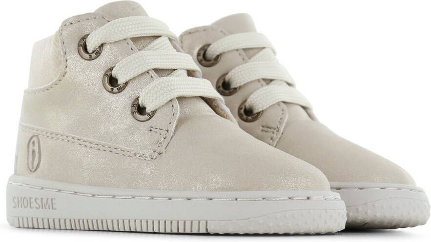 Shoesme Baby Veterschoenen Meisjes Gold Leer