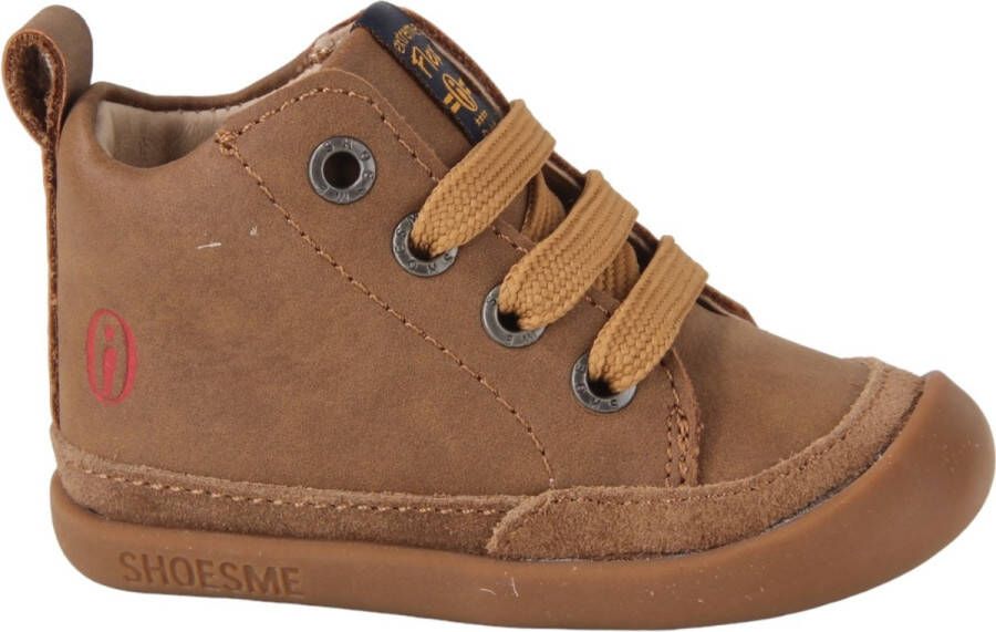 Shoesme Baby Veterschoenen Meisjes jongens Cognac Leer - Foto 2