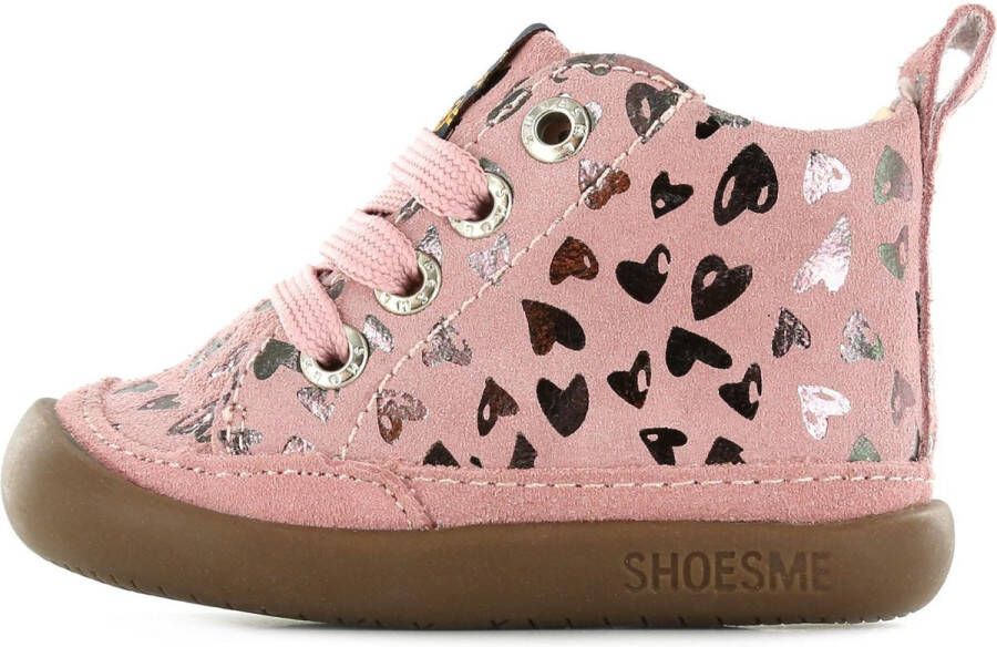 Shoesme BF20W005-B leren babyschoenen roze zilver Meisjes Leer Hartjes 22 - Foto 1