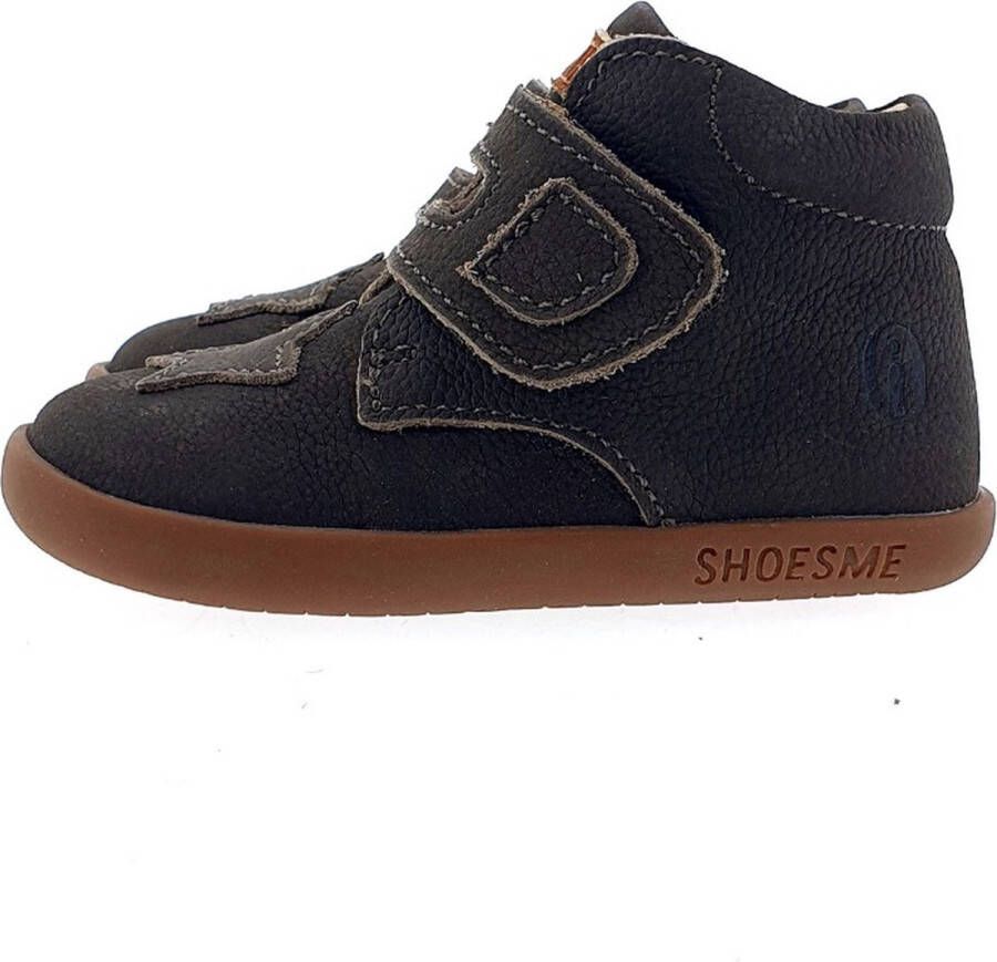 Shoesme Baby Klittenbandschoenen Jongens Dark Brown Leer