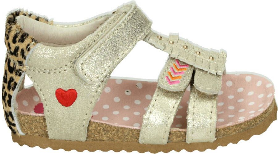 Shoesme BI21S092-A leren sandalen cognac Bruin Meisjes Leer Hartjes 28 - Foto 9