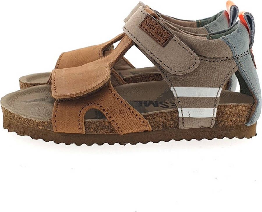 Shoesme leren sandalen grijs cognac Bruin Jongens Leer Meerkleurig 20 - Foto 4