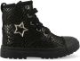 Shoesme leren veterboots zwart zilver Meisjes Leer All over print 22 - Thumbnail 2