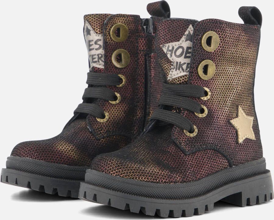 Shoesme Nt23w004 Veterboots Laarzen Met Veters Meisjes Brons - Foto 3