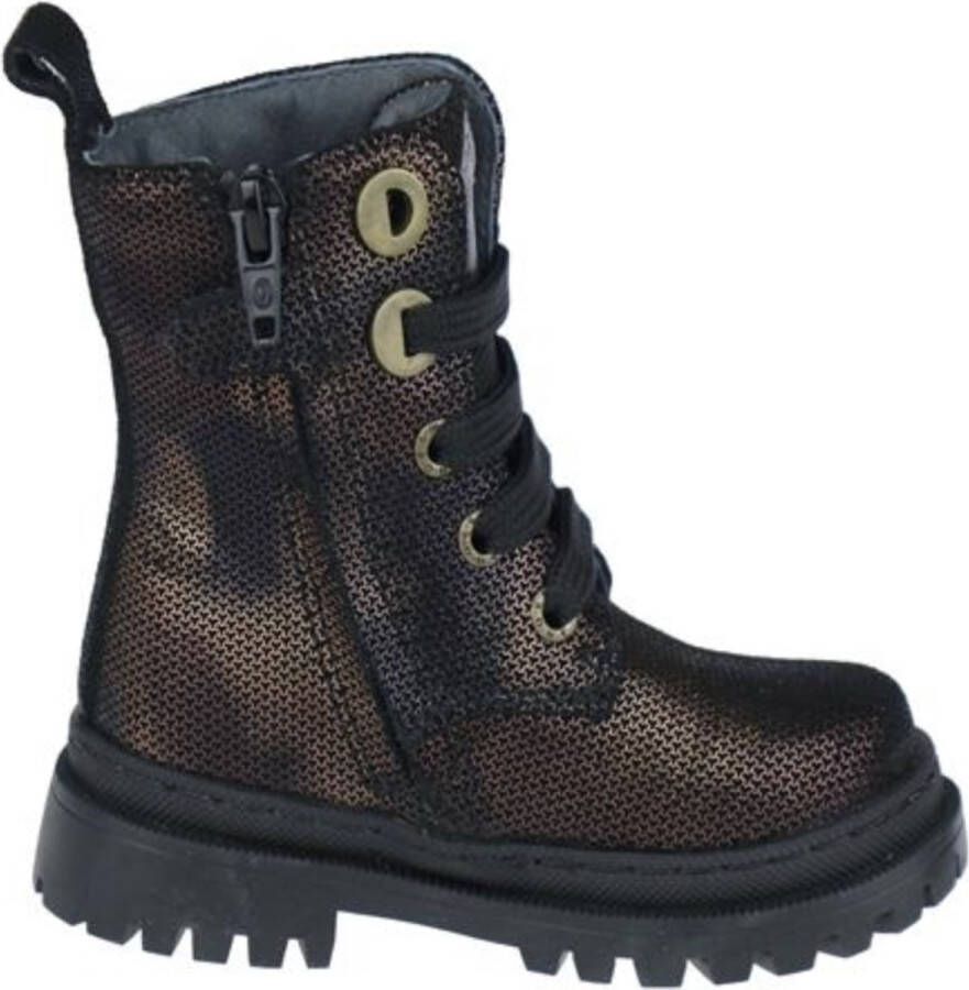 Shoesme Bikerboots Meisjes Bronce Metallic Leer