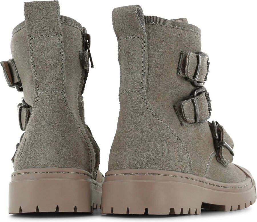 Shoesme Bikerboots Meisjes Taupe Leer
