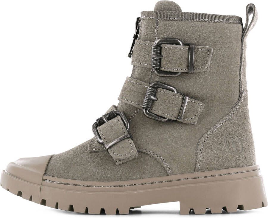 Shoesme Bikerboots Meisjes Taupe Leer