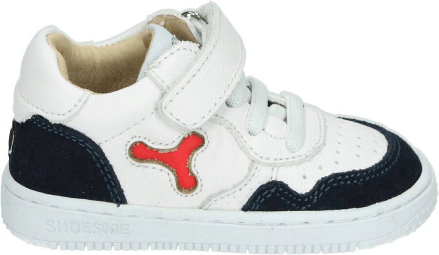 Shoesme Bn24s012 Lage sneakers Leren Sneaker Wit