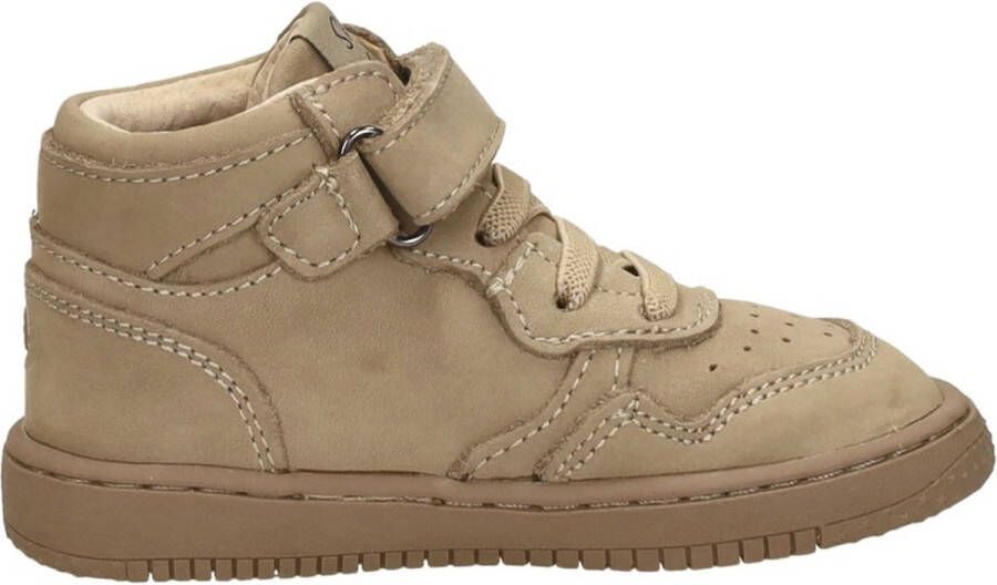 Shoesme leren sneakers taupe Bruin Leer Effen 23 - Foto 3