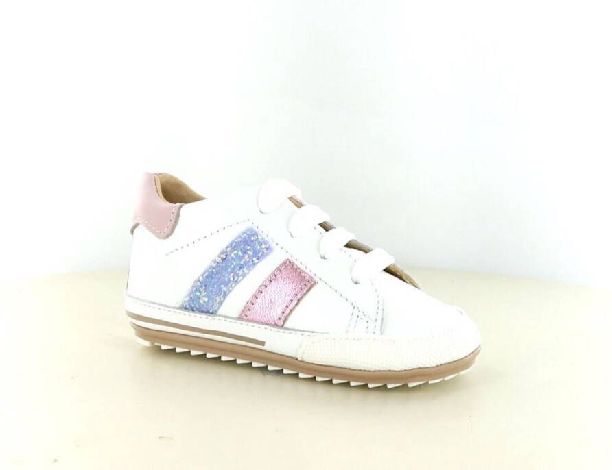 Shoesme sneakers wit roze Meisjes Leer Meerkleurig 21 - Foto 1