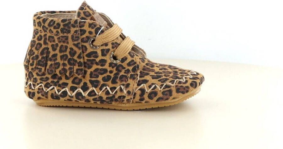 ShoesMe BP25W008-D leopard cognac multi bruin