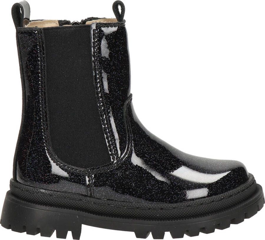Shoesme lak chelsea boots met glitters zwart 24 | Enkelboot van - Foto 3