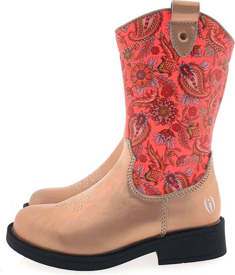 Shoesme Cowboylaarzen Meisjes Pink Print Teddy