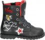 Shoesme De9w095 Veterboots Laarzen Met Veters Meisjes Zwart - Thumbnail 2