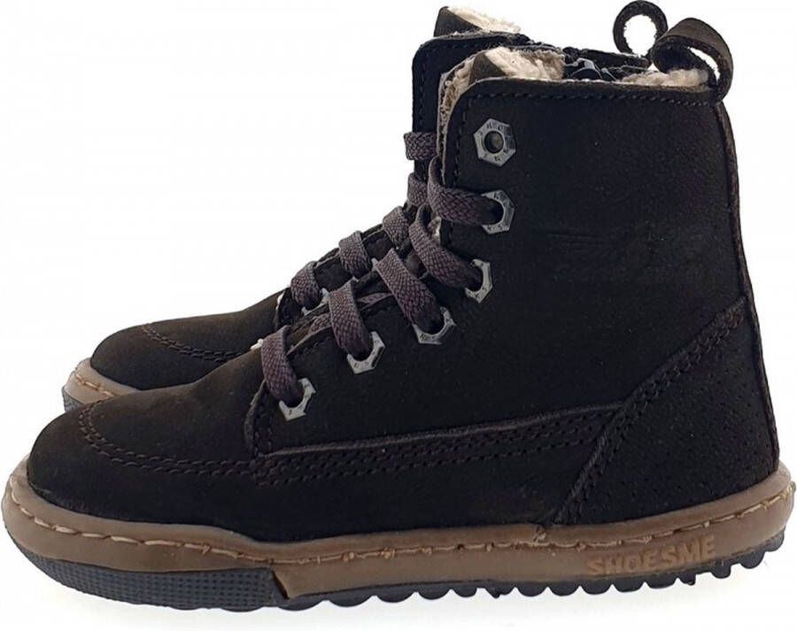 Shoesme extreme flex EF22W004-A hoog effen D.Bruin