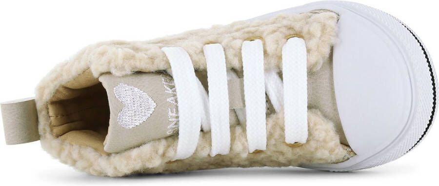 Shoesme Enkelboots Meisjes Beige Teddy Leer