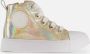 Shoesme SH24S007 Shiny Gold Sneakers hoge-sneakers - Thumbnail 9