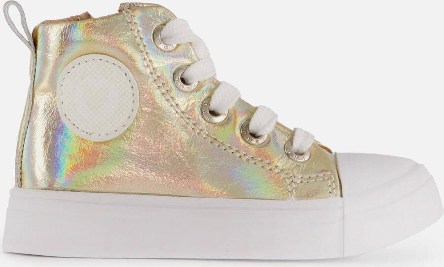 Shoesme SH24S007 Shiny Gold Sneakers hoge-sneakers