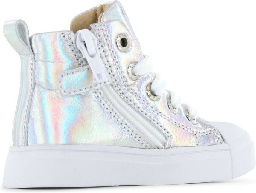 Shoesme Enkelboots Meisjes Shiny Silver Leer