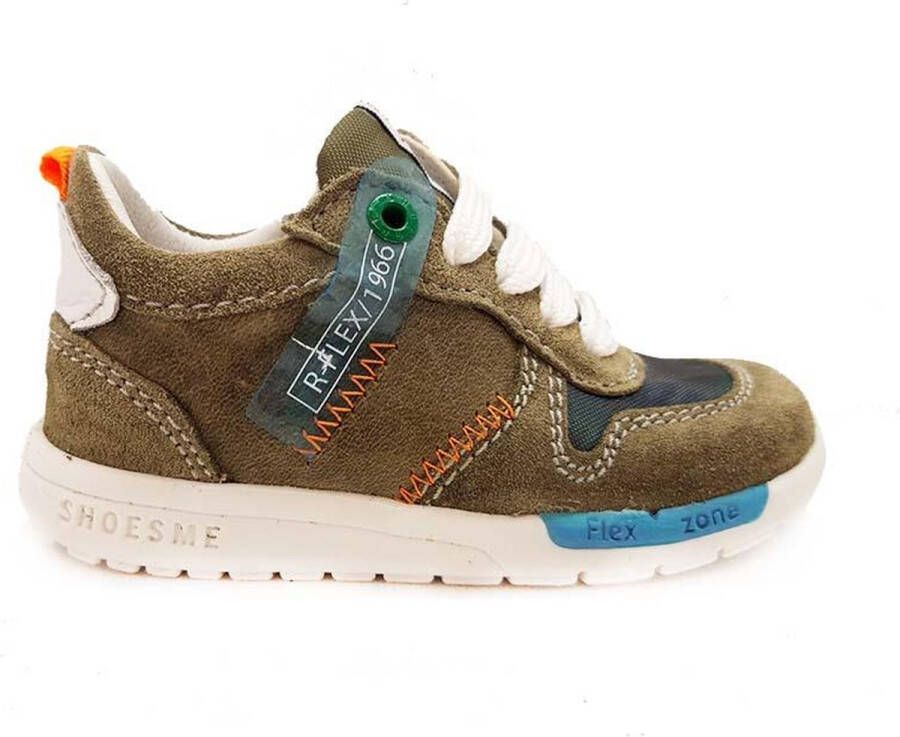 Shoesme Sneakers | Jongens | Army Green | Leer - Foto 2