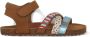 Shoesme leren sandalen met kraaltjes bruin multi Meisjes Leer All over print 34 - Thumbnail 2