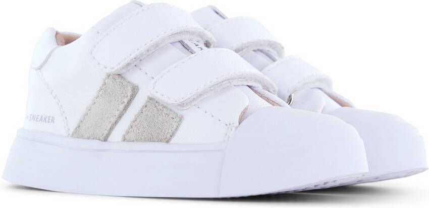 Shoesme Klittenbandschoenen WHITE Leer