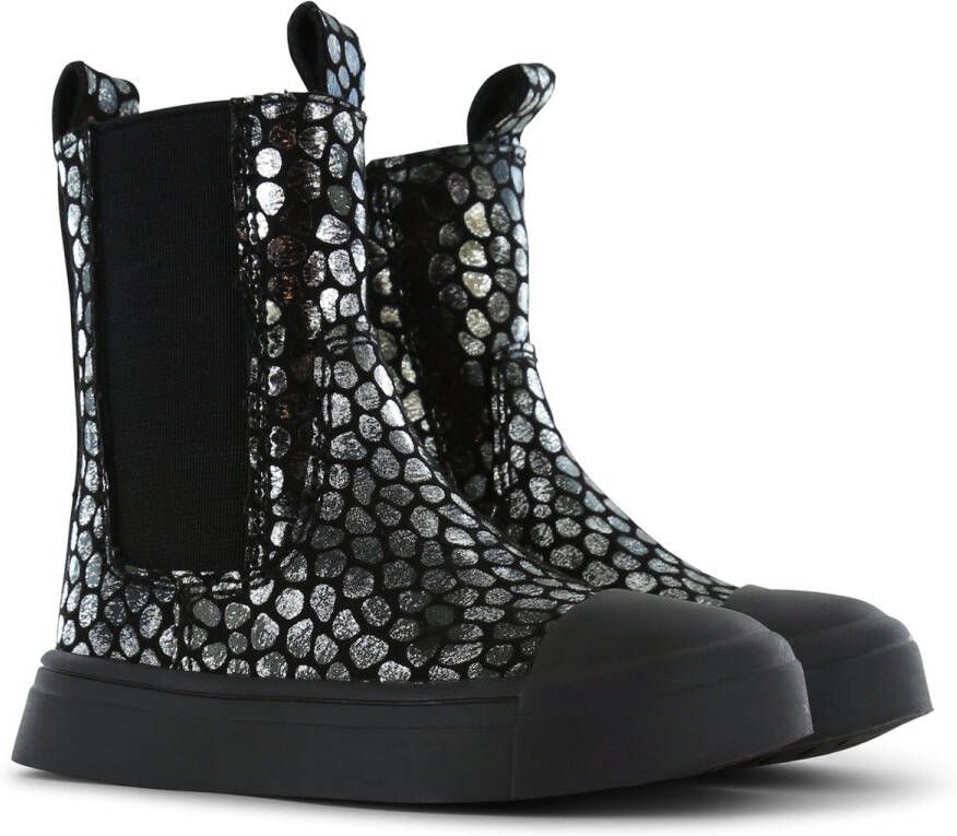Shoesme Laarzen Meisjes Old Silver Black Leer