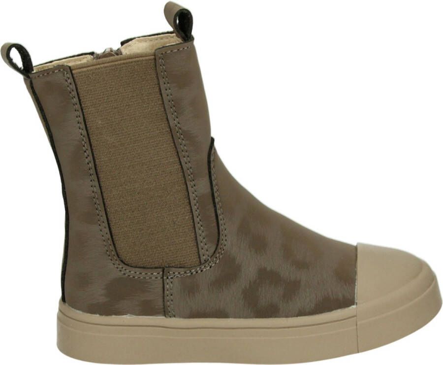 Shoesme Laarzen Meisjes Taupe Panter Leer