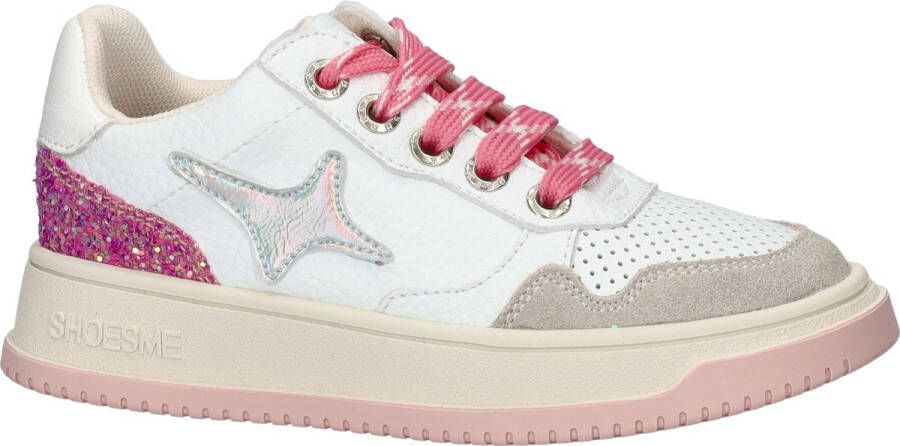 Shoesme meisjes sneaker Wit roze