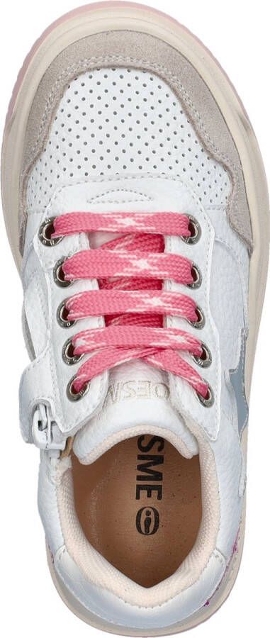 Shoesme meisjes sneaker Wit roze
