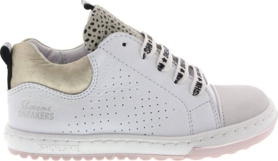 Shoesme Veterschoenen Ef21s012-e Dot Beige