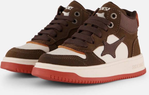 Shoesme New Outsole Sneakers bruin Leer