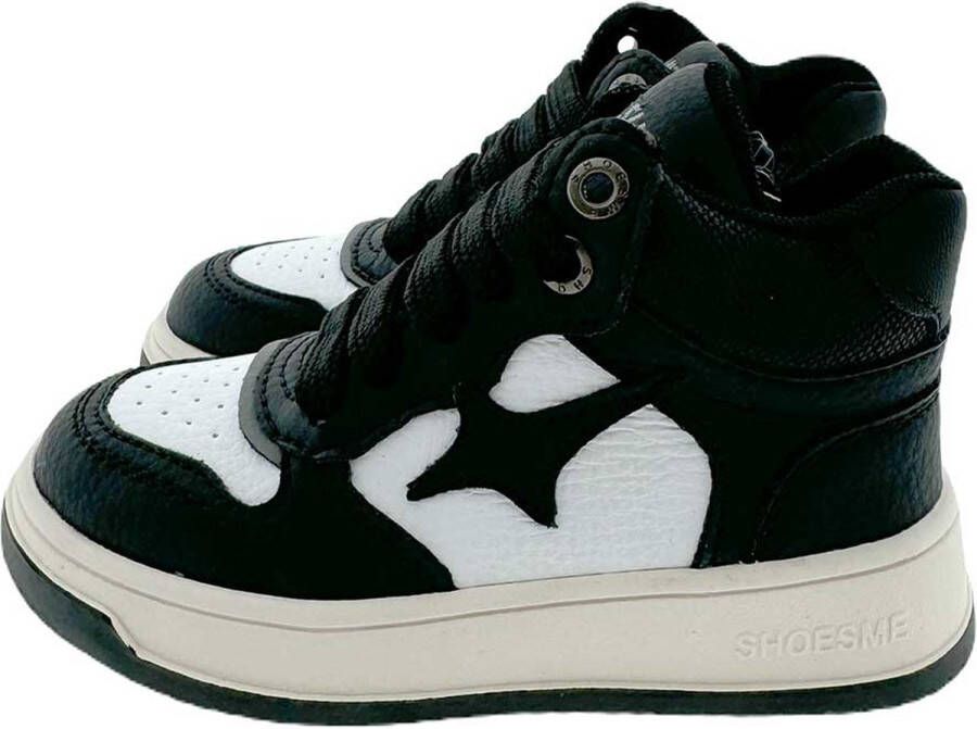 Shoesme sneakers zwart wit Jongens Imitatieleer Meerkleurig 31 - Foto 2