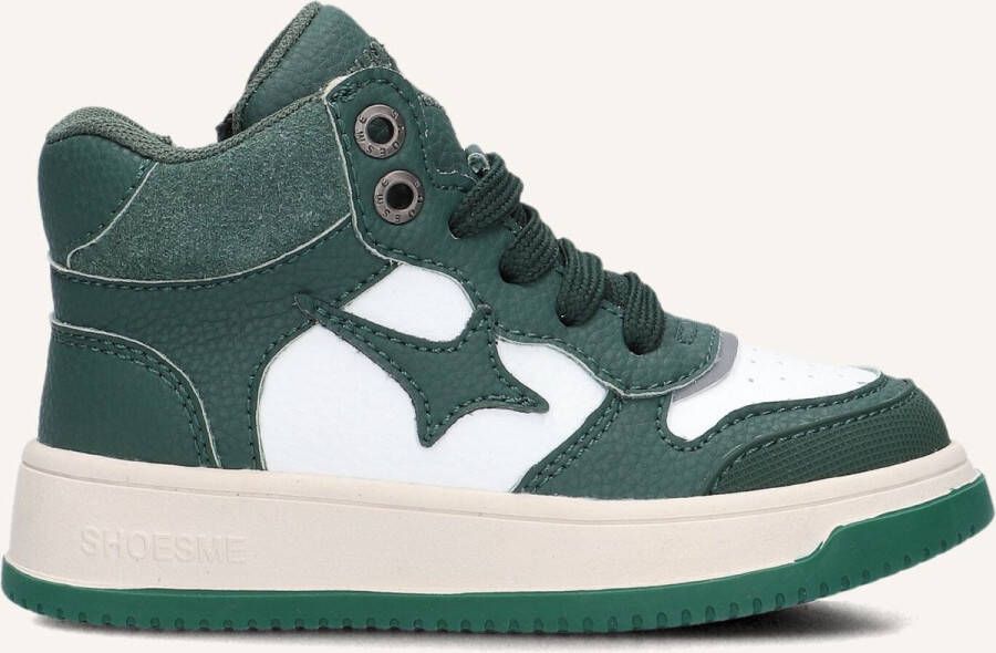 Shoesme No25w006 Sneakers Jongens Leren Sneaker Groen