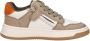 Shoesme NO25W015-B JongensLage schoenenKindersneakers Wit beige - Thumbnail 1