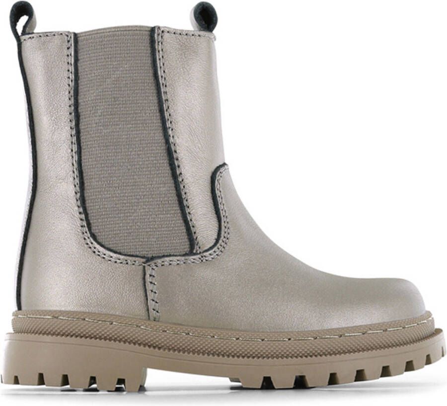 Shoesme leren chelsea boots champagne goud Meisjes Leer Effen 31 - Foto 3
