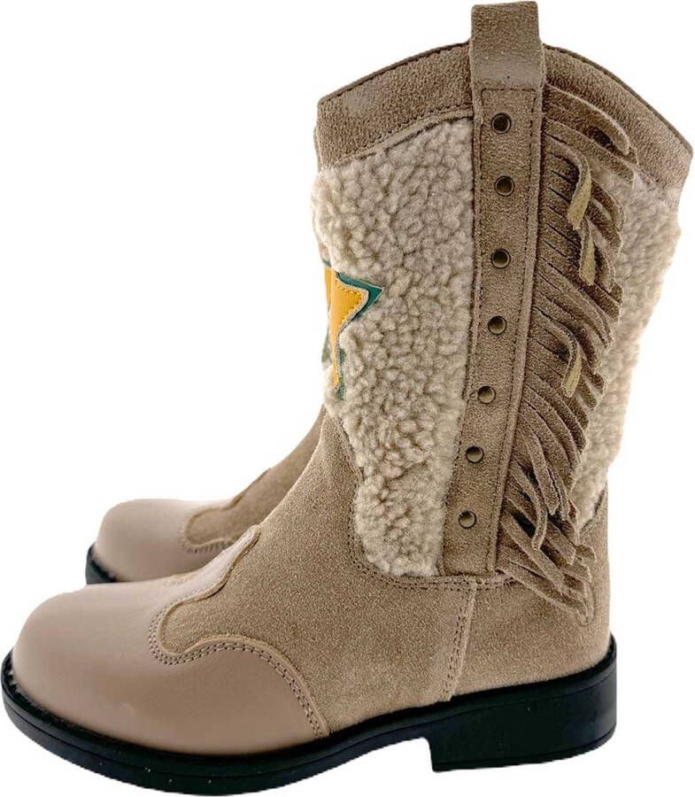 Shoesme Nw24w006 Laarzen Suède Meisjes Taupe - Foto 3