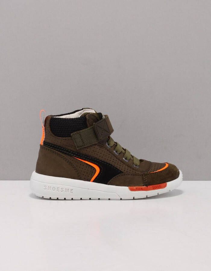 Shoesme Rf21w034 Hoge sneakers Leren Sneaker Jongens Groen