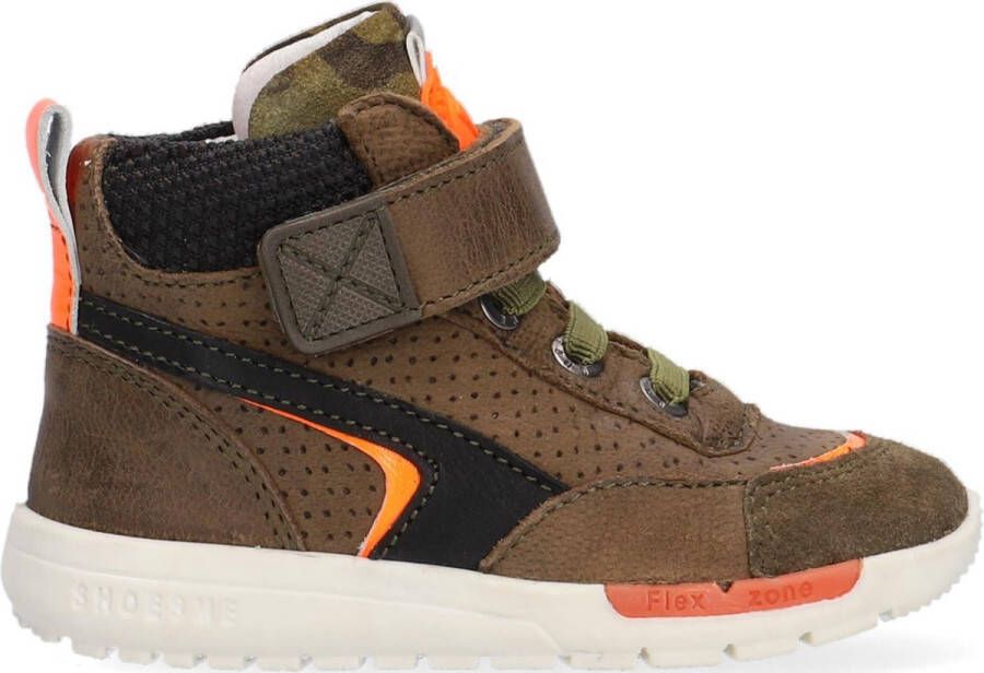Shoesme Rf21w034 Hoge sneakers Leren Sneaker Jongens Groen