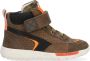 Shoesme Rf21w034 Hoge sneakers Leren Sneaker Jongens Kids Groen - Thumbnail 2