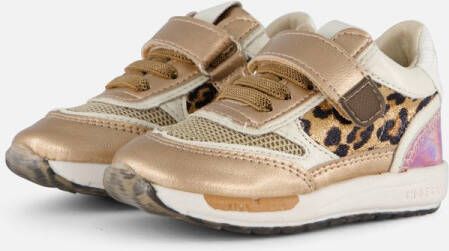 Shoesme Run Flex Sneakers brons Leer