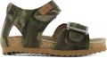 Shoesme leren sandalen met camouflage print groen Leer Camouflage 25 - Groen