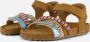 Shoesme leren sandalen met kraaltjes bruin multi Leer All over print 32 - Thumbnail 13