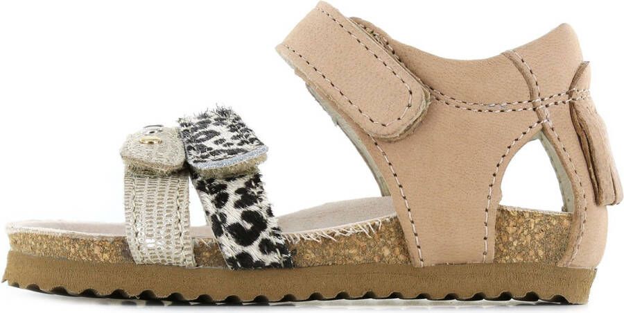 Shoesme bio sandaal BI22S076 N taupe zebra