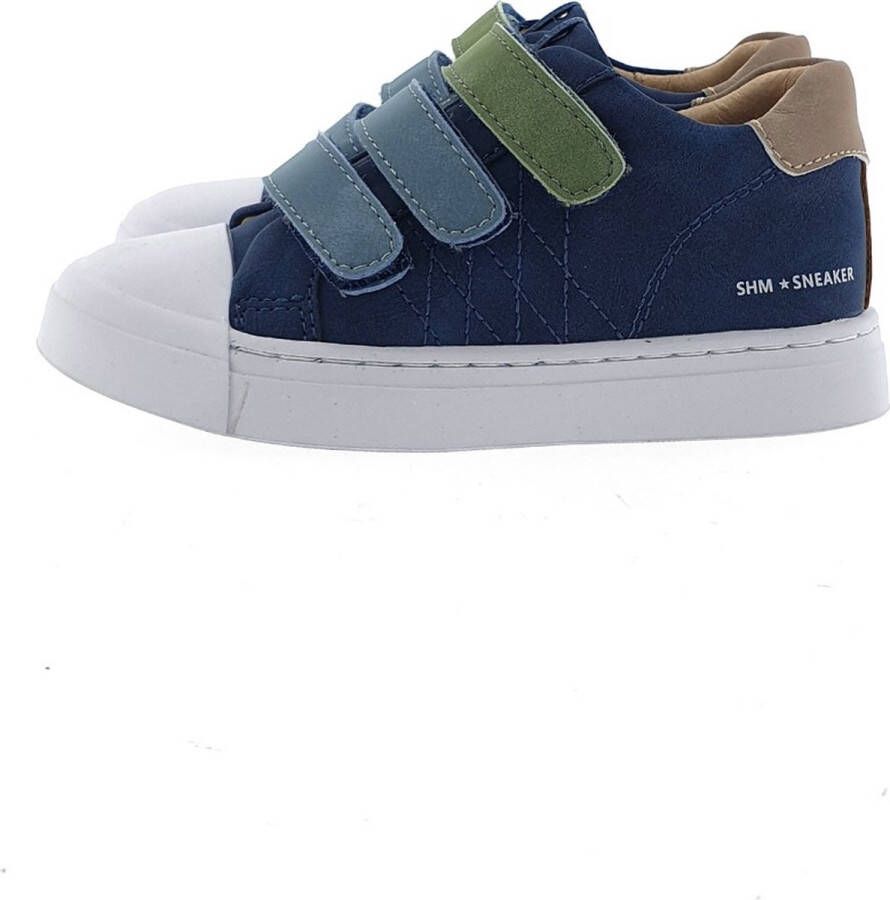 Shoesme Klittenbandschoenen Jongens Dark Blue Leer - Foto 5