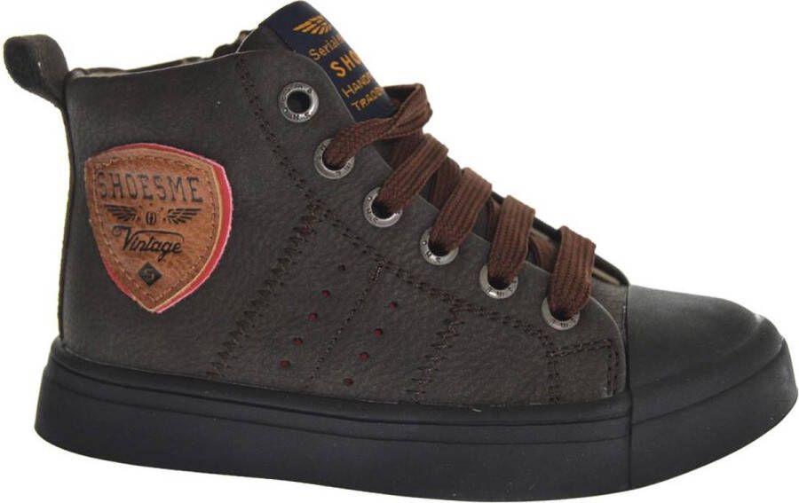 Shoesme Sh23w036 Hoge sneakers Leren Sneaker Jongens Bruin - Foto 2