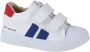 Shoesme Sneakers Jongens White Blue Red Leer - Thumbnail 2