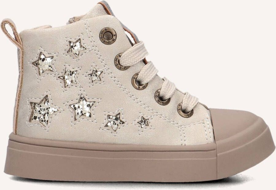 Shoesme Sh25w030 Sneakers Meisjes Leren Sneaker Beige - Foto 2
