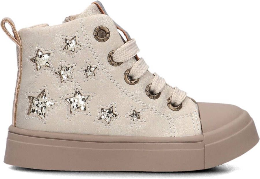 Shoesme Sh25w030 Sneakers Meisjes Leren Sneaker Beige
