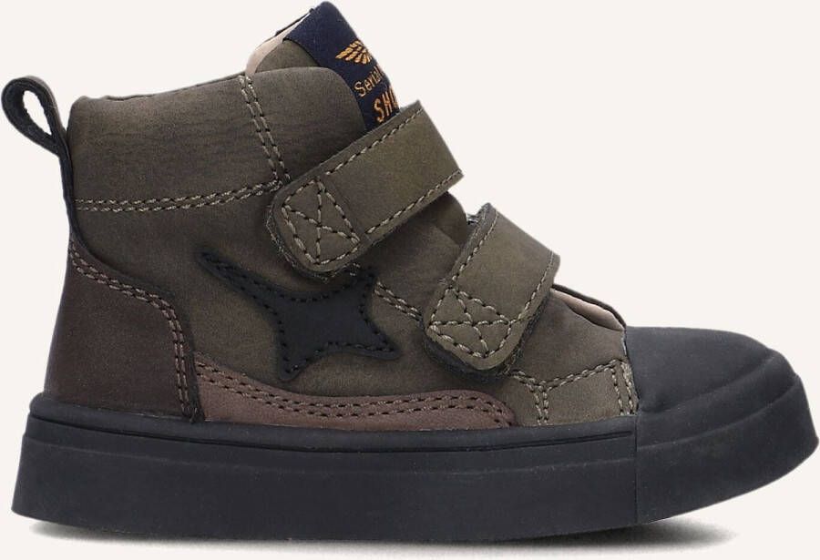 Shoesme Sh25w041 Sneakers Jongens Leren Sneaker Groen